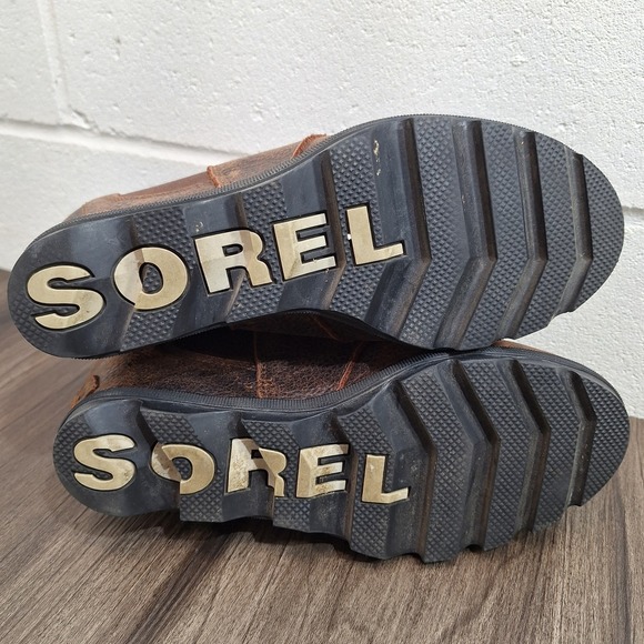 Sorel Arctic Wedge II Chelsea Boots Women's Size 9 Brown Leather Waterproof - Picture 6 of 8